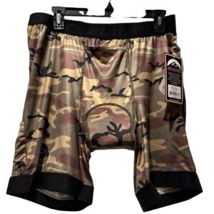 Zoic Men’s Mountain Bike Liner Shorts 3XL Camo Padded Cycling NWT